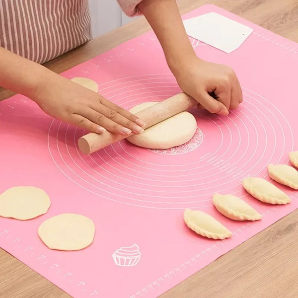 Silicone Non-Stick Baking Mat - Heat-Resistant Kneading & Rolling Mat