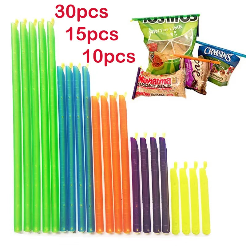 Snack Bag Clips Set - Heavy-Duty Chip & Food Bag Sealers