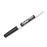 EXPO Low Odor Dry Erase Markers, Fine Tip, Black, 12 Count-UPStoxs