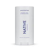 Native Deodorant Contains Naturally Derived Ingredients, 72 Hour Odor Control | Deodorant for Women and Men, Aluminum Free with Baking Soda, Coconut Oil and Shea Butter | Unscented-UPStoxs
