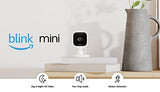 Blink Mini – Compact indoor plug-in smart security camera, 1080p HD video, night vision, motion detection, two-way audio, easy set up, Works with Alexa – 1 camera (White)-UPStoxs