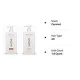 Native Shampoo and Conditioner Set | Sulfate Free, Paraben Free, Dye Free, with Naturally Derived Clean Ingredients| 16.5 oz (Coconut & Vanilla, Moisturizing), 2, 1.3 ounces-UPStoxs