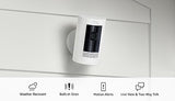 Ring Stick Up Cam Battery | Weather-Resistant Outdoor Camera, Live View, Color Night Vision, Two-way Talk, Motion alerts, Works with Alexa | White-UPStoxs