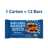 Nature's Bakery Whole Wheat Fig Bars, Blueberry, Real Fruit, Vegan, Non-GMO, Snack bar, Twin packs- 12 count-UPStoxs