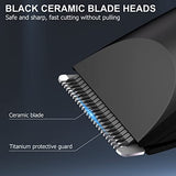 OLOV Electric Groin Hair Trimmer - Ball Trimmer for Men - Nose Hair Trimmer, Replaceable Ceramic Blade Heads, USB Recharge Dock & Nosetrimmer Head, Waterproof Male Hygiene Razor-UPStoxs