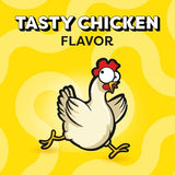 TEMPTATIONS Jumbo Stuff Crunchy and Soft Cat Treats, Tasty Chicken Flavor, 14 oz. Tub, (Pack of 1)-UPStoxs