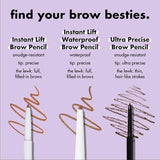 e.l.f., Instant Lift Brow Pencil, Dual-Sided, Precise, Fine Tip, Shapes, Defines, Fills Brows, Contours, Combs, Tames, Neutral Brown, 0.006 Oz-UPStoxs