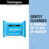 Neutrogena Makeup Remover Wipes, Ultra-Soft Cleansing Facial Towelettes for Waterproof Makeup, Alcohol-Free, Plant-Based, Twin Pack, 25 Count (Pack of 2)-UPStoxs