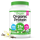 Orgain Organic Vegan Protein Powder, Vanilla Bean - 21g Plant Protein, 6g Prebiotic Fiber, No Lactose Ingredients, No Added Sugar, Non-GMO, For Shakes & Smoothies, 2.03 lb (Packaging May Vary)-UPStoxs