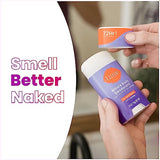 Lume Whole Body Deodorant - Smooth Solid Stick - 72 Hour Odor Control - Aluminum Free, Baking Soda Free and Skin Safe - 2.6 Ounce (Pack of 2) (Soft Powder)-UPStoxs
