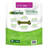 Minties Dental Chews for Dogs, 80 Count, Vet-Recommended Mint-Flavored Dental Treats for Tiny/Small Dogs 5-24 lbs, Dental Bones Clean Teeth, Fight Bad Breath, and Removes Plaque and Tartar-UPStoxs