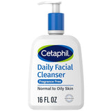 Cetaphil Face Wash, Daily Facial Cleanser for Sensitive, Combination to Oily Skin, NEW 16 oz, Fragrance Free, Gentle Foaming, Soap Free, Hypoallergenic (Packaging May Vary)-UPStoxs
