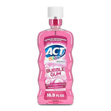 ACT Kids Anticavity Fluoride Rinse For Bad Breath Treatment, Bubble Gum Blowout, 16.9 fl. oz.-UPStoxs