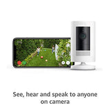 Ring Stick Up Cam Battery | Weather-Resistant Outdoor Camera, Live View, Color Night Vision, Two-way Talk, Motion alerts, Works with Alexa | White-UPStoxs