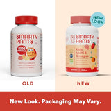 SmartyPants Kids Multivitamin Gummies: Omega 3 Fish Oil (EPA/DHA), Vitamin D3, C, Vitamin B12, B6, Vitamin A, K & Zinc for Immune Support, Gluten Free, Three Fruit Flavors, 120 Count (30 Day Supply)-UPStoxs