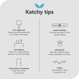Katchy Indoor Insect Trap - Catcher & Killer for Mosquitos, Gnats, Moths, Fruit Flies - Non-Zapper Traps for Inside Your Home - Catch Insects Indoors with Suction, Bug Light & Sticky Glue (Black)-UPStoxs