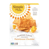 Simple Mills Almond Flour Crackers, Farmhouse Cheddar - Gluten Free, Healthy Snacks, 4.25 Ounce (Pack of 1)-UPStoxs