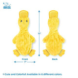 Best Pet Supplies Crinkle Dog Toy for Small, Medium, and Large Breeds, Cute No Stuffing Duck with Soft Squeaker, Fun for Indoor Puppies and Senior Pups, Plush No Mess Chew and Play - Yellow-UPStoxs