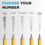 Ticonderoga Wood-Cased Pencils, Unsharpened, 2 HB Soft, Yellow, 24 Count-UPStoxs