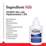 Zymox Otic Enzymatic Solution for Dogs and Cats to Soothe Ear Infections with 1% Hydrocortisone for Itch Relief, 1.25oz-UPStoxs