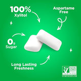 PUR Gum | Aspartame Free Chewing Gum | 100% Xylitol | Natural Spearmint Flavored Gum, 55 Pieces (Pack of 1)-UPStoxs
