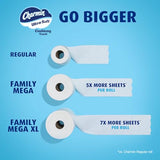 Charmin Toilet Paper Ultra Soft Cushiony Touch, 18 Family Mega Rolls = 90 Regular Rolls-UPStoxs