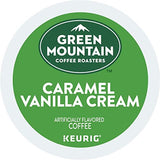 Green Mountain Coffee Roasters Caramel Vanilla Cream Keurig Single-Serve K-Cup pods, Light Roast Coffee, 72 Count (6 Packs of 12)-UPStoxs