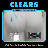 DUDE Wipes - Flushable Wipes - 3 Pack, 144 Wipes - Unscented Extra-Large Adult Wet Wipes - Vitamin-E & Aloe - Septic and Sewer Safe-UPStoxs