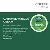 Green Mountain Coffee Roasters Caramel Vanilla Cream Keurig Single-Serve K-Cup pods, Light Roast Coffee, 72 Count (6 Packs of 12)-UPStoxs