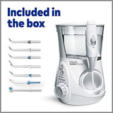 Waterpik Aquarius Water Flosser Professional For Teeth, Gums, Braces, Dental Care, Electric Power With 10 Settings, 7 Tips For Multiple Users And Needs, ADA Accepted, White WP-660, Packaging May Vary-UPStoxs