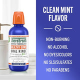 TheraBreath Healthy Gums Mouthwash Clean Mint, Antigingivitis, Dentist Formulated, 16 Fl Oz (2-Pack)-UPStoxs