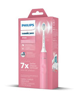 Philips Sonicare 4100 Power Toothbrush, Rechargeable Electric Toothbrush with Pressure Sensor, Deep Pink HX3681/26-UPStoxs