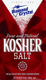 Diamond Crystal Kosher Salt – Full Flavor, No Additives and Less Sodium - Pure and Natural Since 1886 (Restuarant Pack) - 3 Pound Box-UPStoxs