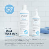 Veterinary Formula Flea and Tick Shampoo for Dogs and Cats, 16 oz-UPStoxs
