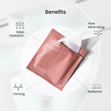 BIODANCE Bio-Collagen Real Deep Mask, Hydrating Overnight Hydrogel Mask, Pore Minimizing, Elasticity Improvement, 34g x4ea-UPStoxs