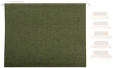 Amazon Basics Hanging Organizer File Folder, Letter Size, Green - Pack of 25-UPStoxs