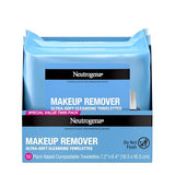 Neutrogena Makeup Remover Wipes, Ultra-Soft Cleansing Facial Towelettes for Waterproof Makeup, Alcohol-Free, Plant-Based, Twin Pack, 25 Count (Pack of 2)-UPStoxs