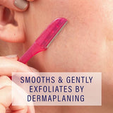 Schick Hydro Silk Touch-Up Dermaplaning Tool with Precision Cover, 3ct | Dermaplane Razor, Face Razors for Women, Eyebrow Razor, Facial Razor, Dermaplaning Razor, Womens Face Razor Peach Fuzz Remover-UPStoxs