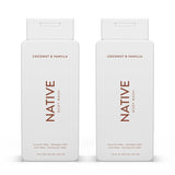 Native Body Wash Contains Naturally Derived Ingredients | For Women & Men, Sulfate, Paraben, & Dye Free Leaving Skin Soft and Hydrated | Coconut & Vanilla 18 oz - 2 Pk-UPStoxs