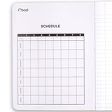 Mead Composition Notebooks, 12 Pack, Wide Ruled Paper, 9-3/4" x 7-1/2", 100 Sheets per Comp Book, Black Marble (72936)-UPStoxs