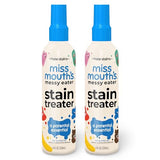 Miss Mouth's Messy Eater Stain Treater Spray - 4oz 2 Pack Stain Remover - Newborn & Baby Essentials - No Dry Cleaning Food, Grease, Coffee Off Laundry, Underwear, Fabric-UPStoxs