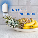 Zevo Flying Insect Trap for Indoors: Light Trap Captures Fruit Flies, Gnats and Houseflies, Starter Kit + Refills (1 Plug-in Base + 3 Cartridges)-UPStoxs