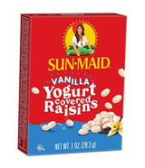 Sun-Maid Vanilla Yogurt Coated Raisins - (6 Pack) 1 oz Snack-Size Box - Yogurt Covered Dried Fruit Snack for Lunches and Snacks-UPStoxs