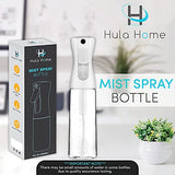 Hula Home Spray Bottle for Hair (10.1oz/300ml) - Continuous Empty Ultra Fine Plastic Water Mist Sprayer – For Hairstyling, Cleaning, Salons, Plants, Essential Oil Scents & More - White-UPStoxs