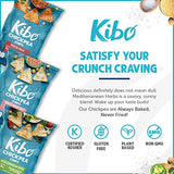 Kibo Chickpea Chips - High Protein/Fiber, Plant-Based, Cert. Gluten Free, Non-GMO, Vegan, Kosher, 3 Flavor Variety Pack, 1oz 12 pk-UPStoxs