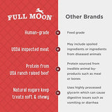 Full Moon Beef Jerky Healthy All Natural Dog Treats Human Grade Made in USA Grain Free 11 oz-UPStoxs