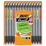 BIC Xtra-Smooth Mechanical Pencil (MPP40MJ), Medium Point (0.7mm), Perfect for the Classroom and Test Time, 40-Count-UPStoxs