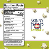 SkinnyPop Popcorn, Gluten Free, Dairy Free, Non-GMO, Healthy Snacks, Skinny Pop Original Popcorn Snack Packs, 0.65oz Individual Size Snack Bags (6 Count) (Packaging May Vary)-UPStoxs