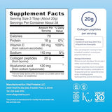 Vital Proteins Collagen Peptides Powder with Hyaluronic Acid and Vitamin C, Unflavored, 20 oz-UPStoxs