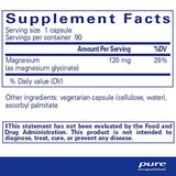 Pure Encapsulations Magnesium (Glycinate) - Supplement to Support Stress Relief, Sleep, Heart Health, Nerves, Muscles, and Metabolism* - with Magnesium Glycinate - 90 Capsules-UPStoxs
